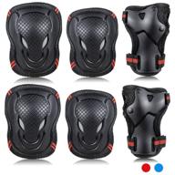 labeol kids/youth/adult skateboard protective gear kids knee pads and elbow pads set wrist guard protector 6 in 1 protective gear set ice roller skating cycling riding scooter skateboard bicycle inline skating (medium sports & fitness for skates, skateboards & scooters logo