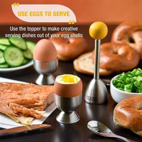 img 1 attached to 🥚 Eparé Egg Cracker and Topper Set