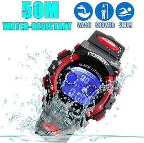 img 2 attached to ⌚🎁 Kid Watch LED Sport 30M Waterproof Multi Function Digital Wristwatch: Perfect Gift for Boys and Girls!