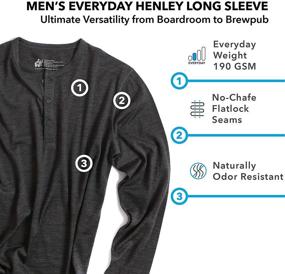 img 2 attached to 🧥 Woolly Clothing Merino Sleeve Henley Men's Shirts and Clothing