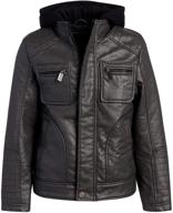 urban republic leather jacket fleece boys' clothing for jackets & coats logo