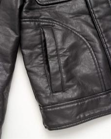 img 1 attached to Urban Republic Leather Jacket Fleece Boys' Clothing for Jackets & Coats