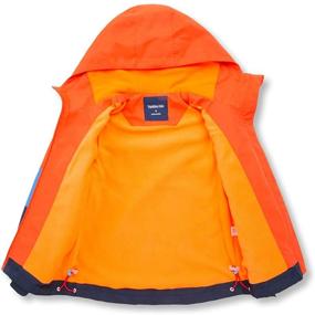 img 2 attached to 🌧️ LOKTARC Kids Lightweight Waterproof Hooded Raincoats - Stylish Rain Jackets for Boys and Girls