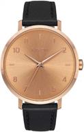 nixon women's arrow leather analog watch: sleek quartz timekeeping for the modern woman logo