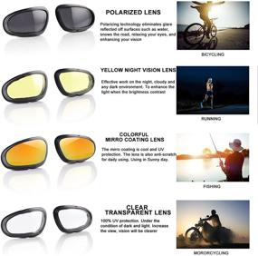 img 1 attached to Polarized Motorcycle Riding Goggles: Ultimate Protection for Outdoor Sports