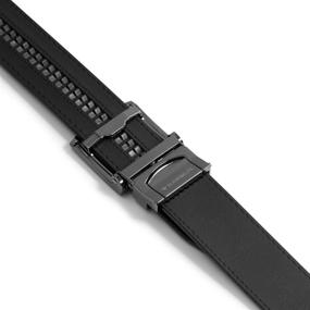 img 1 attached to 👔 Classic Gunmetal Buckle Ratchet Men's Accessory by SlideBelts