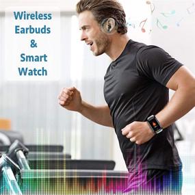 img 3 attached to 📟 Smart Watch with Bluetooth Earbuds: A 2-in-1 Fitness Tracker Bracelet and TWS Sleep Music Wristband Headset