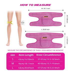 img 2 attached to GOANDO Knee Pads For Dancers Volleyball Knee Pads For Women Protective Knee Pads For Girls 1 Pair Elbow Pads For Dancing Running Hiking Basketball Anti-Slip Breathable Soft Sponge Knee Pads(S