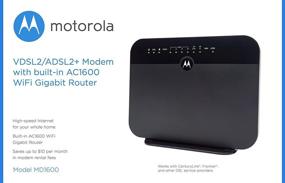 img 1 attached to 📡 MD1600 - Motorola VDSL2/ADSL2+ Modem + WiFi AC1600 Gigabit Router for Frontier and Other DSL Providers (Non-Bonded, Non-Vectoring DSL)