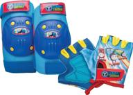 blue bell thomas and friends protective gear pad & glove set logo