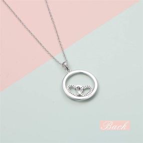 img 1 attached to 👭 DAOCHONG S925 Sterling Silver Sister Friendship Necklace: Heart Pendant BFF Gift for Women & Teens