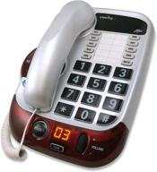усилите коммуникацию с телефоном clarity alto 54005.001 - цифровым телефоном с экстра громким динамиком и большими кнопками. логотип