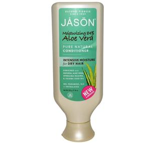 img 1 attached to 🌿 JASON Organic Aloe Vera Shampoo and Conditioner with Dry Hair Treatment, Calendula, Chamomile, and Grapefruit Extracts, No Sulfates, No Parabens, Vegan, 16 fl oz each (Packaging May Vary)