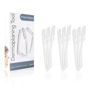 dermaplaning tool set (9-pack) – user-friendly dermaplane razor for face – convenient hair remover blade for eyebrows and peach fuzz – women's facial shaver – exfoliates and smooths skin logo