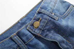 img 2 attached to UNACOO Jeans Elastic Waistband Blackened Boys' Clothing in Jeans