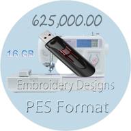 💻 550,000 pes format characters embroidery designs for brother machine - high-quality usb memory with embroidery designs logo