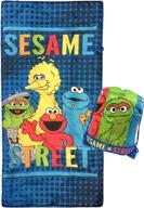 🛏️ sesame street slumber sack - cozy &amp; warm lightweight kids sleeping bag - elmo, cookie monster, big bird, &amp; oscar the grouch design (official sesame street product) logo