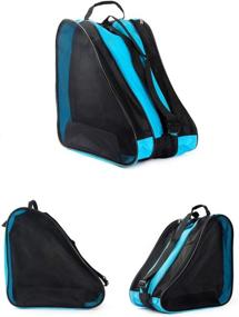 img 3 attached to 🛼 WOOPOWER Unisex Roller Skate Bag - Oxford Cloth Ice & Skate Bag, Beach Tote Bag - Inline Skate Bag for Kids, Men, and Women - Roller Skate Carry Bag