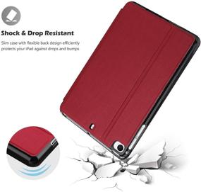 img 1 attached to ProCase iPad Mini Case 2019/4/3/2/1 🔴 - Slim Red Protective Folio Smart Cover