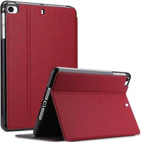 img 4 attached to ProCase iPad Mini Case 2019/4/3/2/1 🔴 - Slim Red Protective Folio Smart Cover