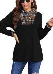 img 2 attached to Tunics Women Leggings Pullover Sweatshirts