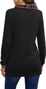 img 1 attached to Tunics Women Leggings Pullover Sweatshirts