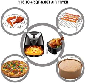 img 3 attached to 🍳 Ultimate 59-Piece Air Fryer Accessories Set for Perfect Cooking: Deep Fry, Bake, Grill, and More!