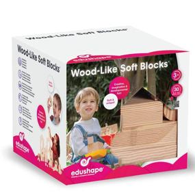 img 2 attached to 🏗️ Edushape Wooden-Look Soft Building Blocks Piece