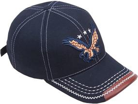 img 1 attached to 🧢 Enhanced Comfort and Style: Adjustable Embroidery Baseball Headdress Chapeau for Boys' Accessories