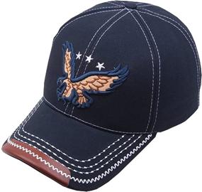 img 2 attached to 🧢 Enhanced Comfort and Style: Adjustable Embroidery Baseball Headdress Chapeau for Boys' Accessories