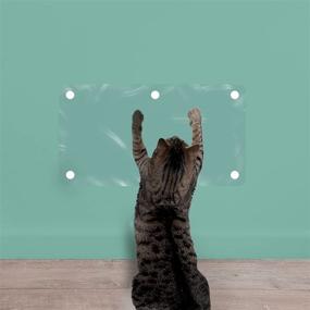 img 3 attached to Guard Your Walls with LAMINET The Original Deluxe Cat Wall Scratch Shield - Heavy-Duty Flexibility at its Finest - (32L x 16W - INCHES)