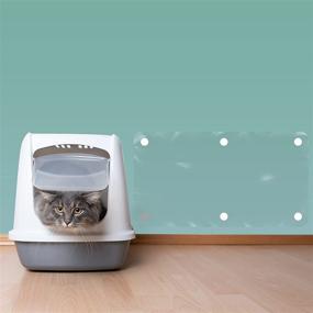 img 2 attached to Guard Your Walls with LAMINET The Original Deluxe Cat Wall Scratch Shield - Heavy-Duty Flexibility at its Finest - (32L x 16W - INCHES)