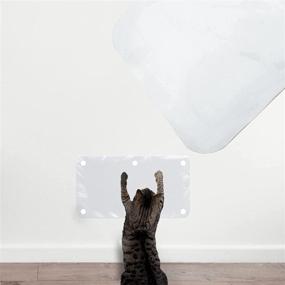 img 4 attached to Guard Your Walls with LAMINET The Original Deluxe Cat Wall Scratch Shield - Heavy-Duty Flexibility at its Finest - (32L x 16W - INCHES)