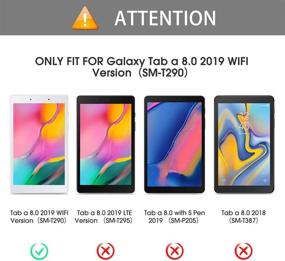 img 3 attached to 📱 OMOTON [3 шт. ] Защитное закаленное стекло для экрана Samsung Galaxy Tab A 8.0 2019 (вариант с Wi-Fi SM-T290) - высокая четкость, установка без пузырей