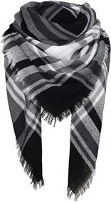 img 4 attached to 🧣 Zando Stylish Blanket Oversized Scarves: The Must-Have Women's Accessory for Scarves & Wraps