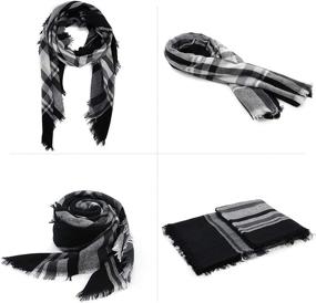 img 3 attached to 🧣 Zando Stylish Blanket Oversized Scarves: The Must-Have Women's Accessory for Scarves & Wraps
