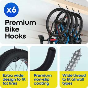 img 2 attached to 🔧 Inovastik Heavy-Duty Storage Hooks - 12 Pack Combo Set for Bikes, Tools & Ladders - Ceiling & Wall Mounts included!