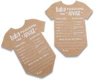 👶 карточка прогноза и советов для малыша kate aspen, игра на вечеринке (набор из 50 штук) муг - стильный крафтовый и белый дизайн логотип