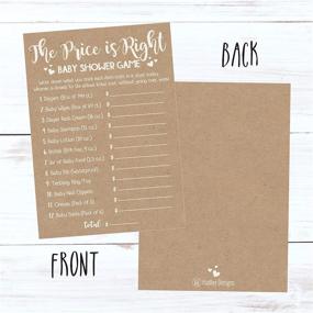 img 2 attached to 👶 25 Rustic Baby Shower Game Ideas: Guess The Price, Gender Neutral Activities and Funny Questions - Perfect for Boys, Girls, Couples; Includes Cards, Decorations, and Supplies