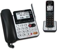 📞 at&t 84100 dect 6.0 corded/cordless phone, black/silver, 1 base & 1 handset - enhanced seo-compatible product name logo