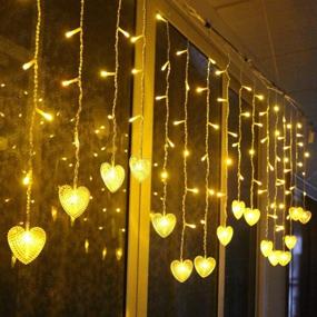 img 3 attached to Lainin 4M 96 LEDS 18P Hearts Love Shape LED String Curtain Light: Festive Decoration for Christmas, Weddings, and Parties!