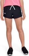 🩳 medium girls' under armour sprint shorts - active wear clothing logo