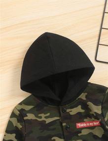 img 2 attached to Boys' Outdoor Clothing with Little Camouflage Hoodie Sleeve