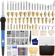 professional wood burning kit - 113pcs adjustable temperature wood burner tools set with soldering iron for embossing, carving - perfect for diy crafts, adults, beginners logo