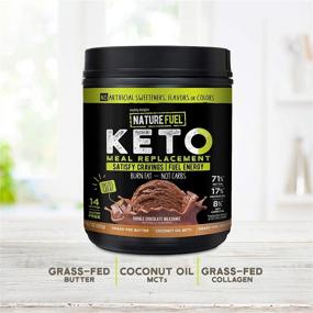 img 2 attached to 🍫 Шоколадный молочный коктейль Nature Fuel - Здоровые удовольствия, 14 порций, 18,7 унций, упаковка 1