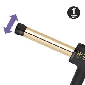 img 2 attached to 🔥 HOT TOOLS Professional 24K Gold CURLBAR Curling Wand: Achieve Glamorous Curls with the 1-Inch Barrel!