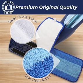 img 1 attached to 🧹 Bona Replacement Mop Pad: 6 Pack Microfiber Cleaning Pads for Spray Mop - Ideal for Multi-Surface, Hardwood, and Laminate Floors