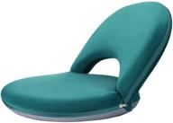 🪑 nnewvante adjustable back support floor chair - comfortable seating for kids & adults: reading, gaming, and watching in living room or classroom (dark green) логотип