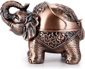 img 4 attached to 🐘 Hipiwe Ashtray - Windproof Elephant Design for Cigarettes