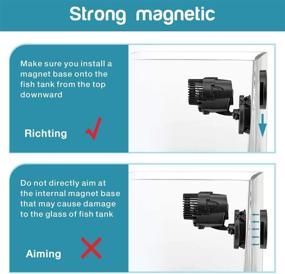 img 2 attached to 🌊 AQQA Wave Maker Pump: Enhancing Aquarium Circulation with 360° Rotatable Submersible Powerhead Pump